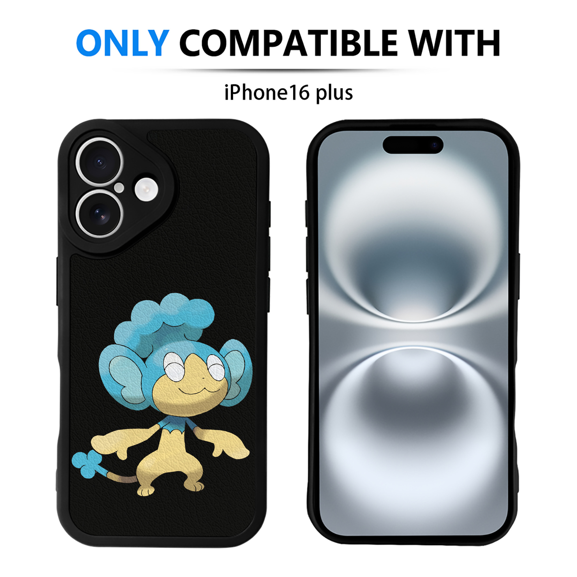 （画像用） ポケットモンスター Pokémon 【iPhone 16シリーズ対応】シリコンスマホケース（レザー調） 材質：シリコン